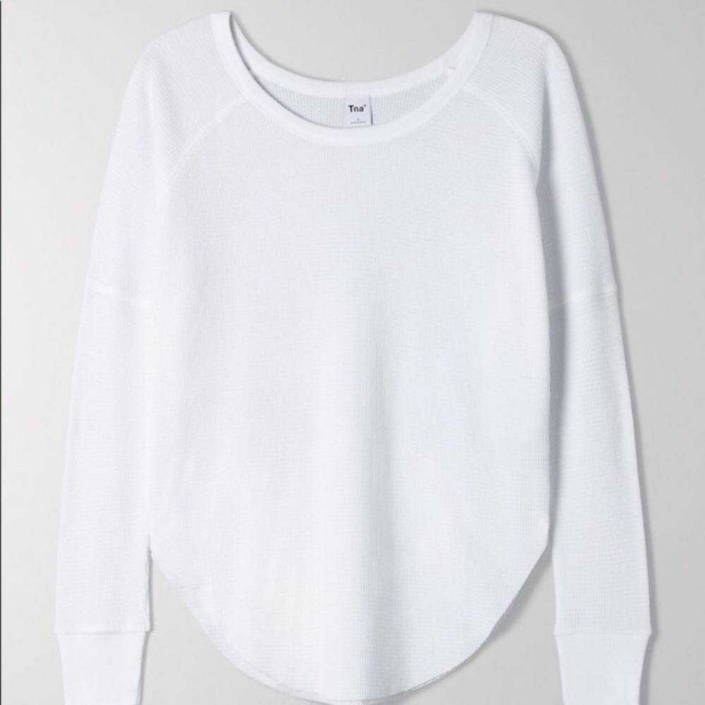 TNA Alder thermal waffle scoop neck xs